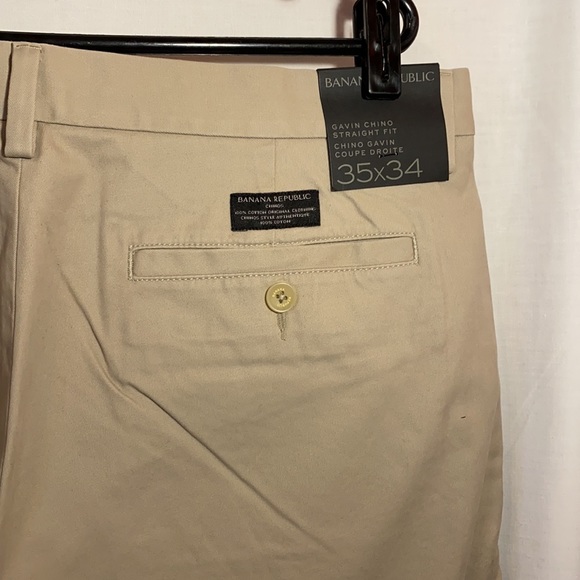 Men's cream chino pants - Picture 8 of 9